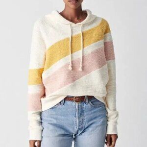 Faherty Vista Reverse Terry Knit Hoodie in the Golden Hour Small